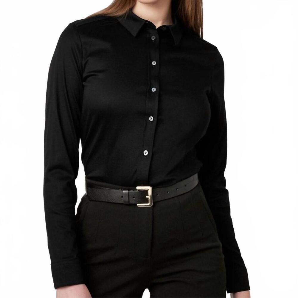 NEW DESOTO pia basic blouse in black